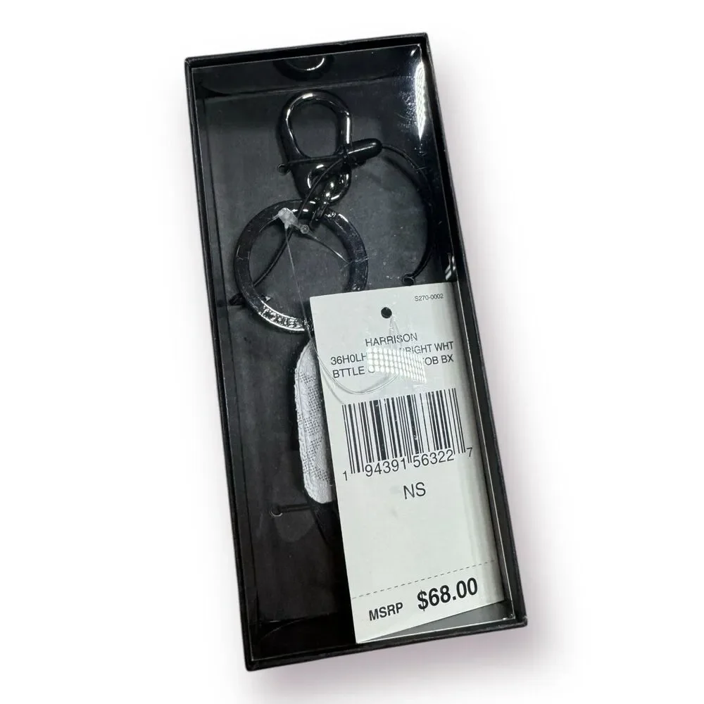 Michael Kors‎ Men's Harrison Leather Bottle Opener Key Fob Gift Box Set